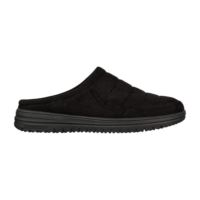 Skechers Relaxed Fit: Murette Garvanza Heren Muiltjes Van Microvezel In Het Zwart