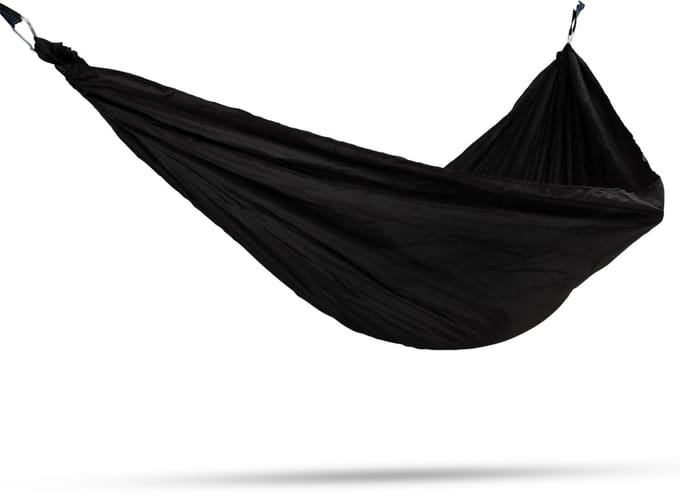 Travelnet Hangmat L240 x B140 - Zwart- 1 persoons