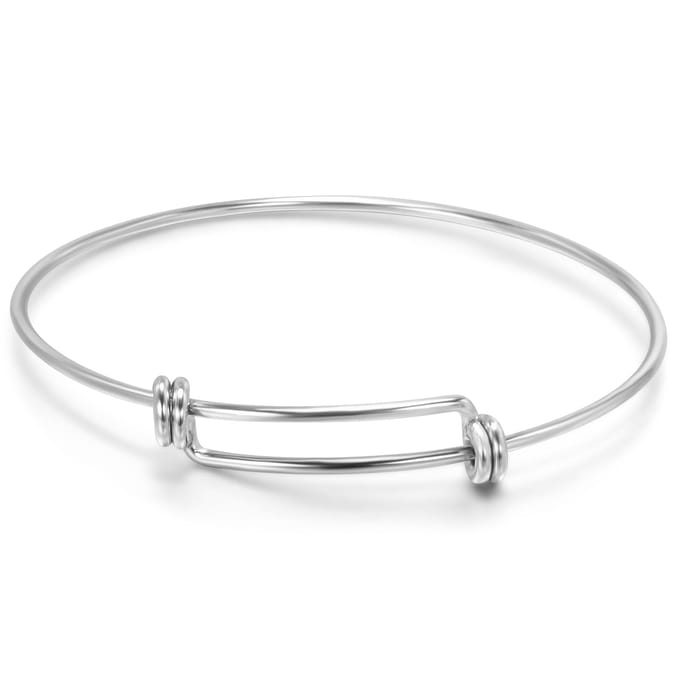Eenvoudige Mode Titanium Staal Armband Diy Verstelbare Accessoires Armband Drie Kleuren Beschikbaar zilver