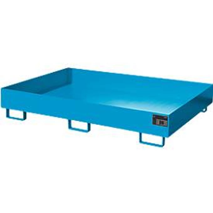 Stellinglekbak type RW/RW 1800, zonder rooster, blauw RAL5012