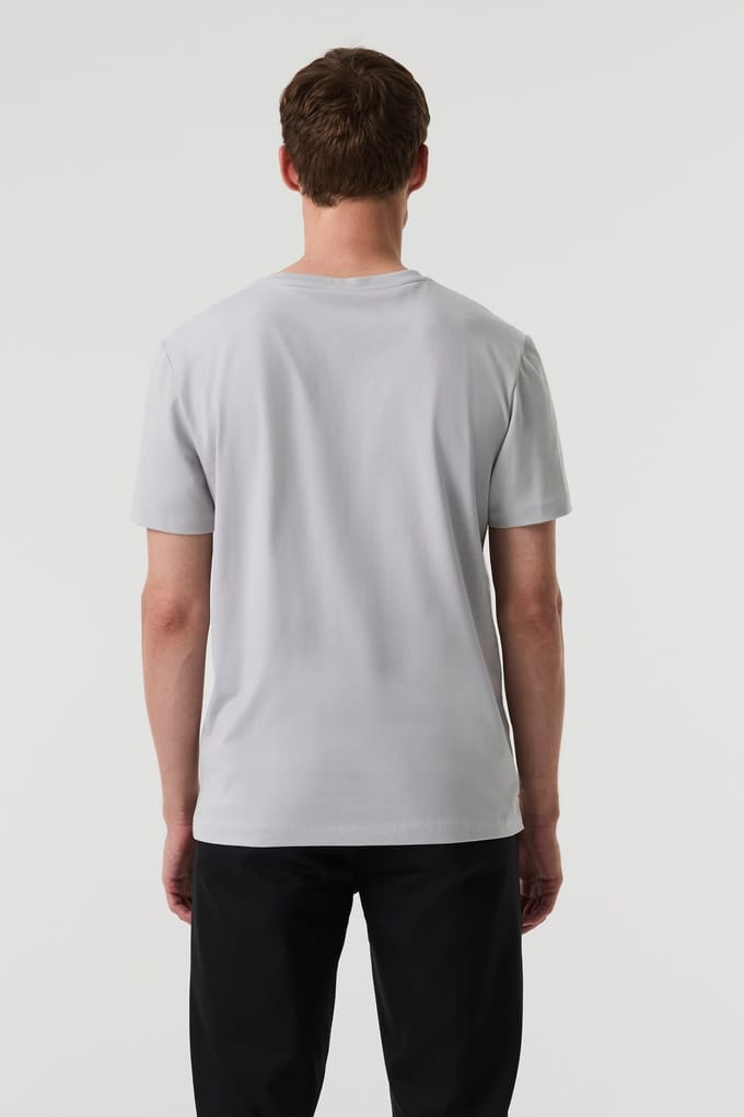 AlphaTauri Jomer V1.y9.01 T-shirt Cloud Grey Größe: S | Basic T-Shirts Outlet | Herren | Grau