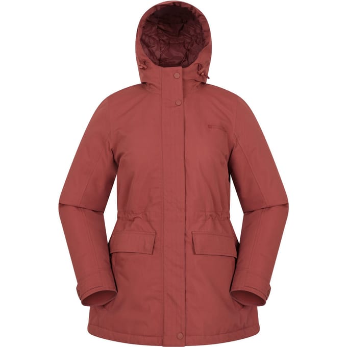 Mountain Warehouse Dames Maple Waterdichte Gewatteerde Jas (Roest)