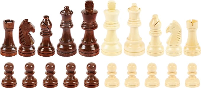 Shagam - Schaakstukken Hout - Magnetisch - Staunton - Speelstukken - Schaken - 75 mm