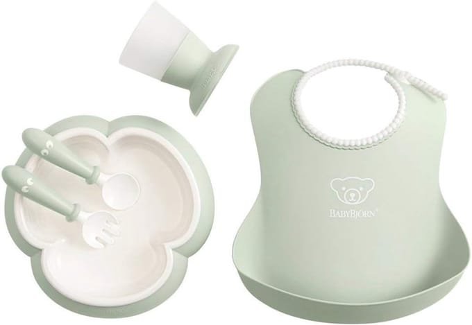 Babieservies Set 5 Delig: Bord, Bestek en Beker - Fijnproevers Maaltijdschaal