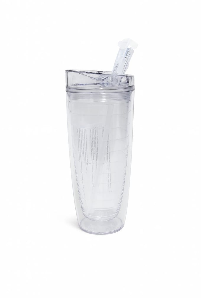 Avenue – Drinkbeker – 500 ml – Transparant – Met Tuit – Dubbelwandig – Herbruikbaar