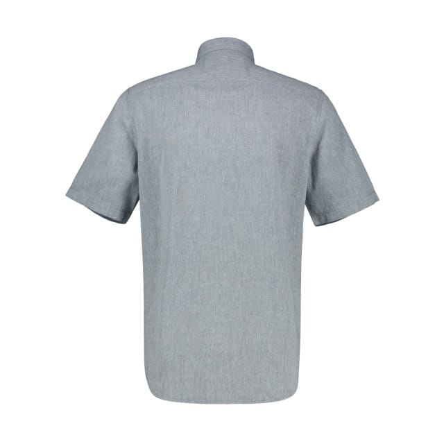 Lerros - Korte Mouw Overhemd - Mannen - M - 443 CRISPY BLUE - Katoen - 2542008
