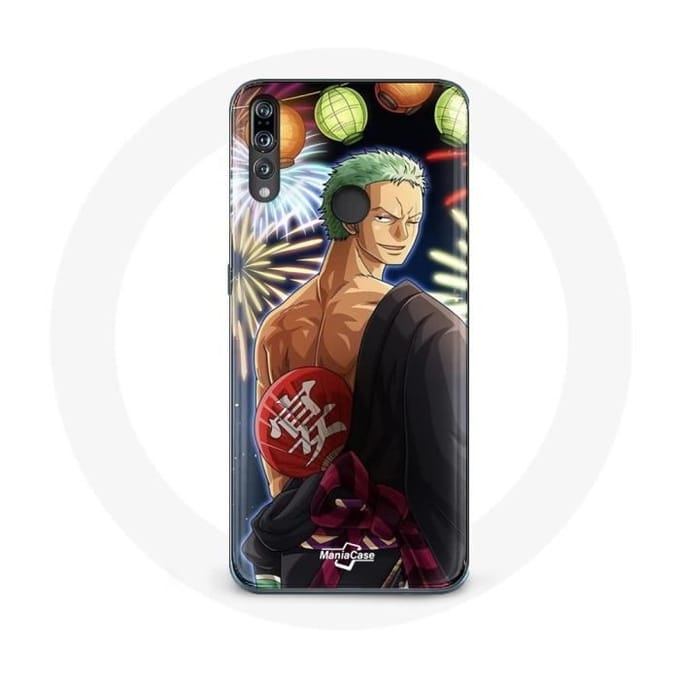 Coque pour Huawei P30 Lite One Piece Joyeux noël Zoro Anime Manga