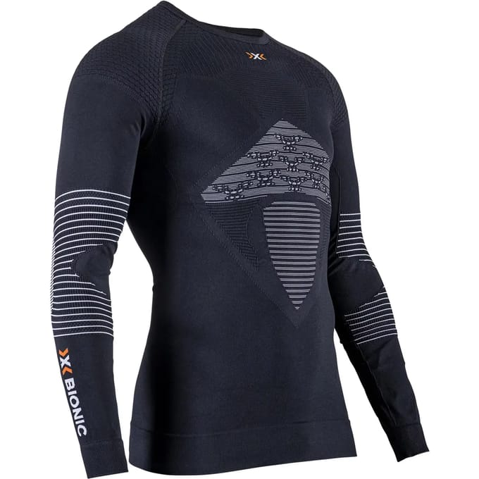 X-Bionic Energizer 4.0 Shirt Lange Mouw Heren - Opal Black/Arctic White - Maat S