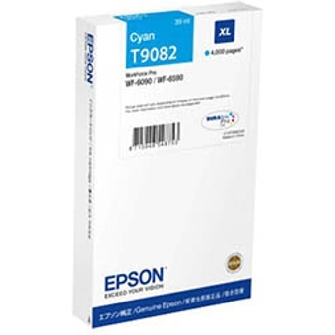 Epson T9082 inktcartridge cyaan hoge capaciteit (origineel)