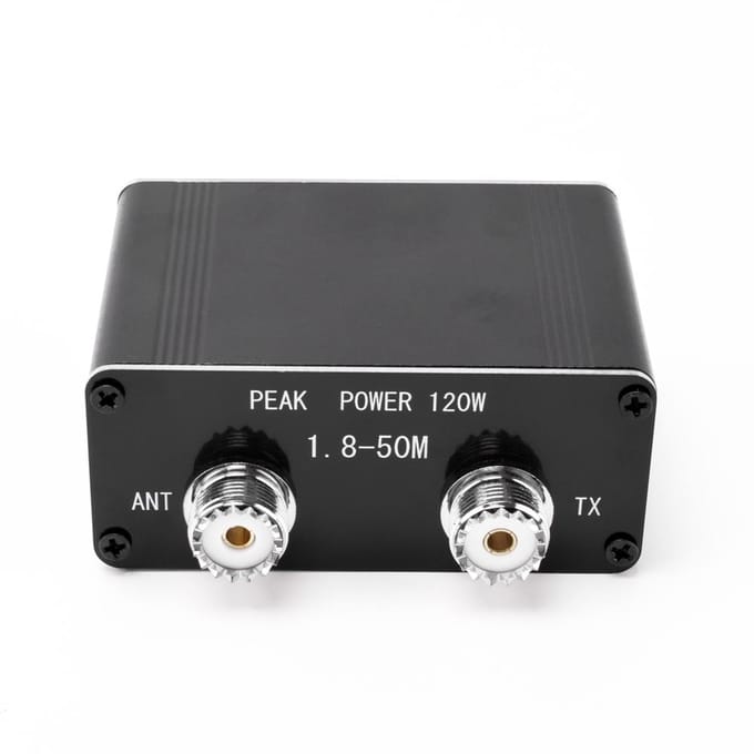 120W SWR Digitale Power Staande Golf Meter 1.8-54MHz Kortegolf Meter FM AM SSB Modi Power meter zwart