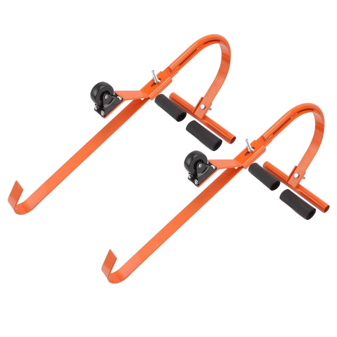 Zware Aluminiumlegering Ladder Stabilisator Set Ladder Dakhaak met Wiel om Dak te Beklimmen orange