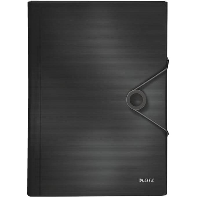 Projectmap Leitz Solid, 5 vakken, 1 extra vak, formaat A4, zwart