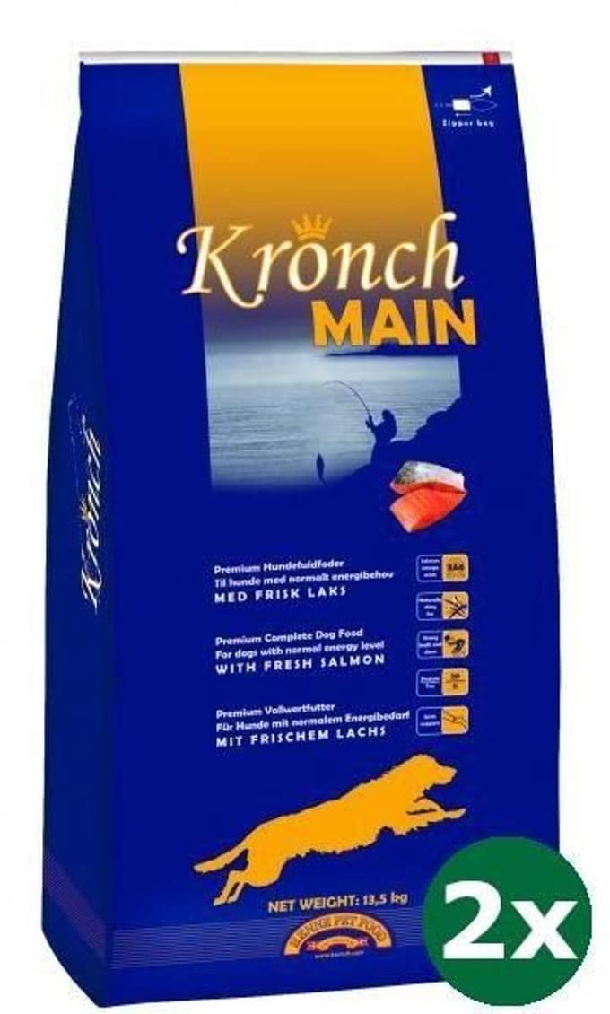 2x13,5 kg Kronch main senior hondenvoer