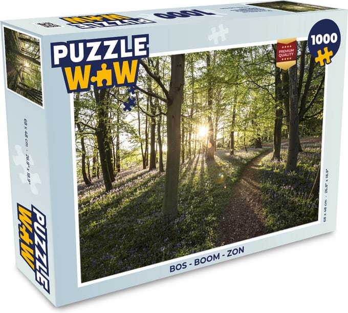 Puzzel Bos - Boom - Zon - Legpuzzel - Puzzel 1000 stukjes volwassenen