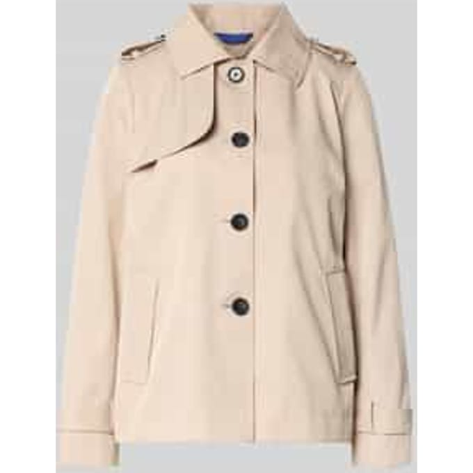 regular fit jack met platte kraag