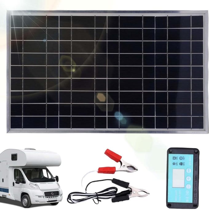 Zonnepaneel Kit - Zonne Charger Omvormer - Off Grid Energie - Vouwbaar Aluminium Frame