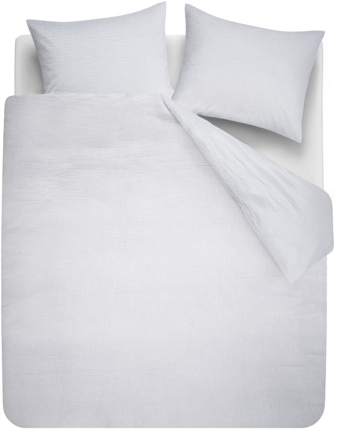 Beddinghouse Mist dekbedovertrek - Tweepersoons - 200 x 200/220 cm - Wit