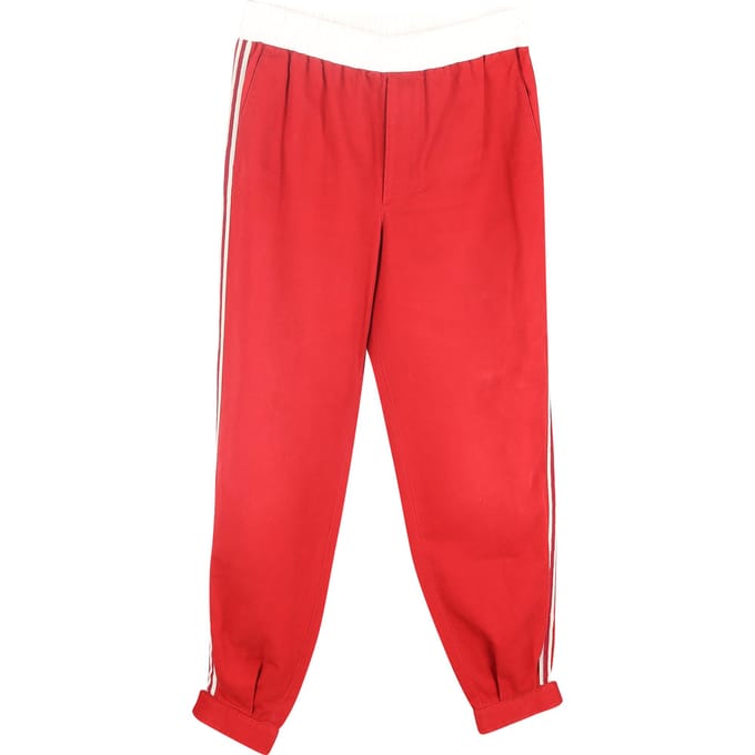 Gucci militaire drillbroek met gesp in rood katoen