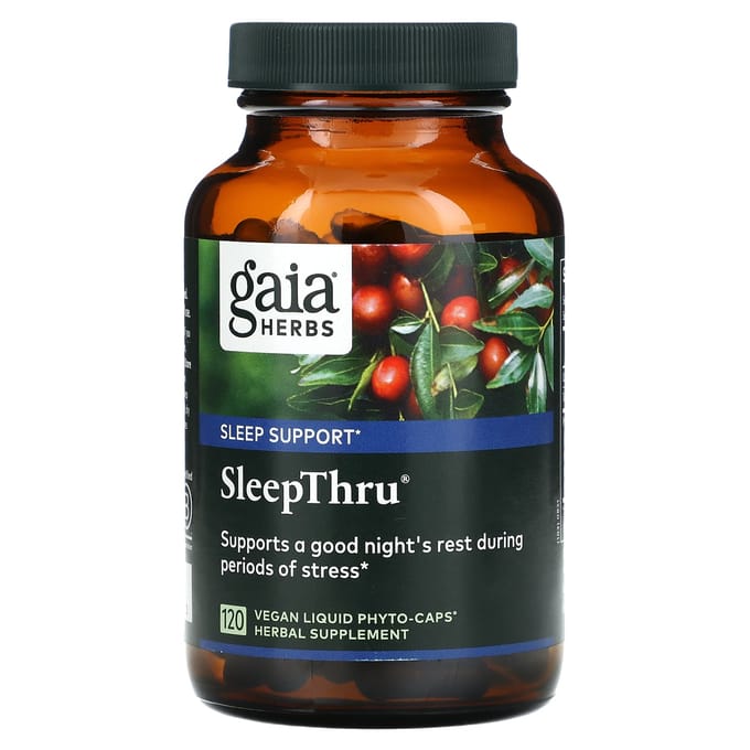 Gaia Herbs, SleepThru, capsules végétales liquides phyto-capsules, 120 comprimés