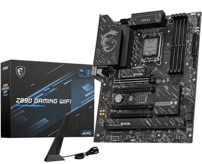 Msi Moederbord Z890 Gaming Wifi Voor Intel Core Serie Pc Lga1851 Ddr5 M2