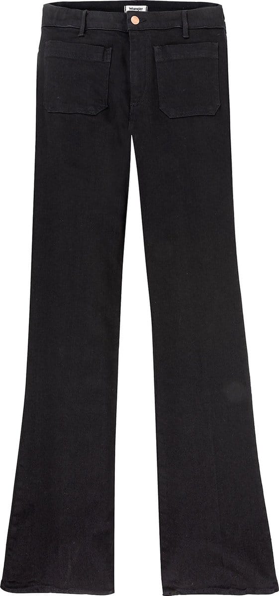 WRANGLER FLARE RETRO BLACK FLARE JEANS-DAMES