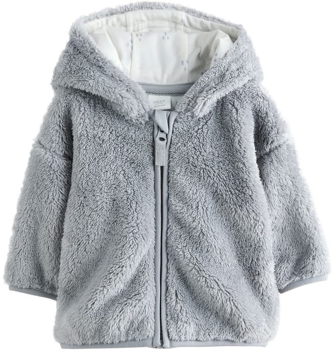 Next - Pasgeboren unisex - Fleece babyjack met rits - Grijs