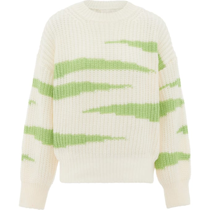 Mymo Jumper Dames GEBROKEN WITTE LIMOEN