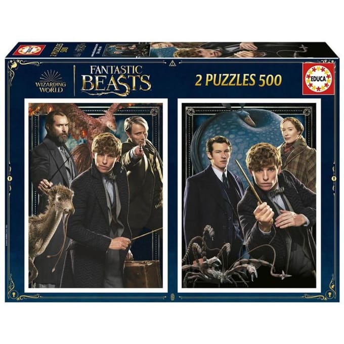 Educa - Puzzel - Fanatic Beasts - 2 x 500 stukjes - Legpuzzel voor volwassenen