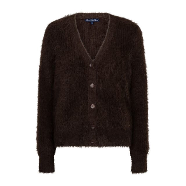 Red Button Rb fuzzy cardigan espresso