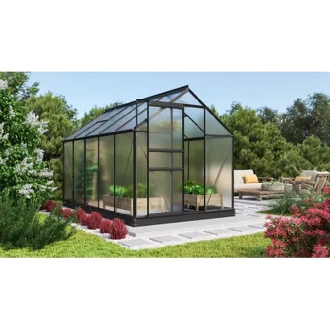 Vitavia Tuinkas Comet 6200 - Polycarbonaat 4mm - Zwart - 195x321x197cm