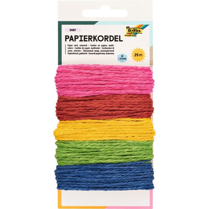 Papieren koord "Kleurrijk"