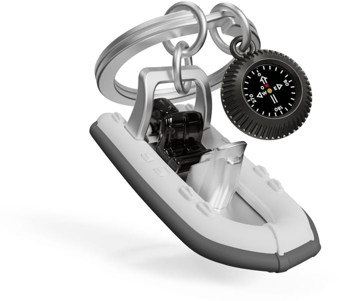 Metalmorphose Sleutelhanger Rubber Motorboot