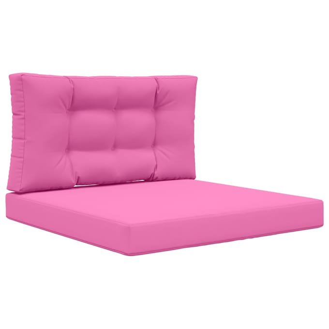 vidaXL - Buitenbankkussen - Polyester - Roze - 80 - x - 80 - cm