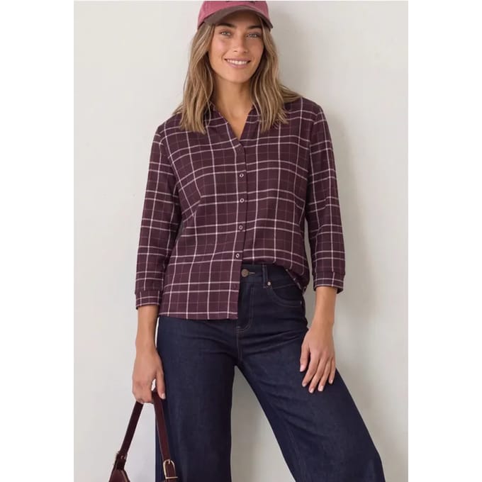 Shirt met 3/4-mouwen van jersey in blouse-stijl