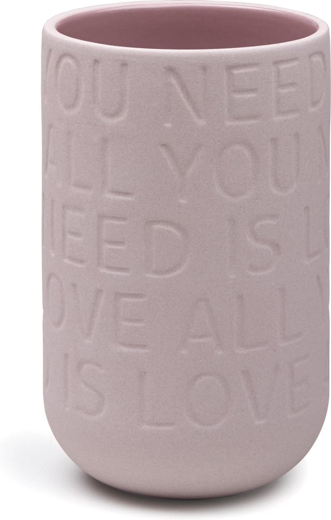Kähler - Love Song  Vaas - 17cm - Roze