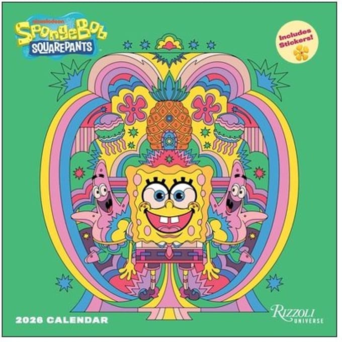 Spongebob Squarepants 2026 Wall Calendar (Includes Stickers) - Inc. Viacom International