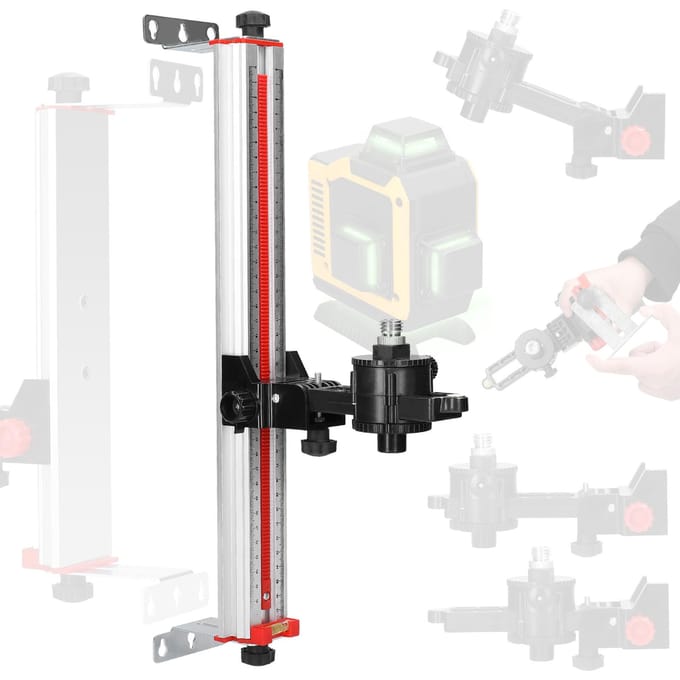 Stabiele montage Aluminium constructie Verstelbare laserniveaubeugel Laserniveauaccessoire 400mm