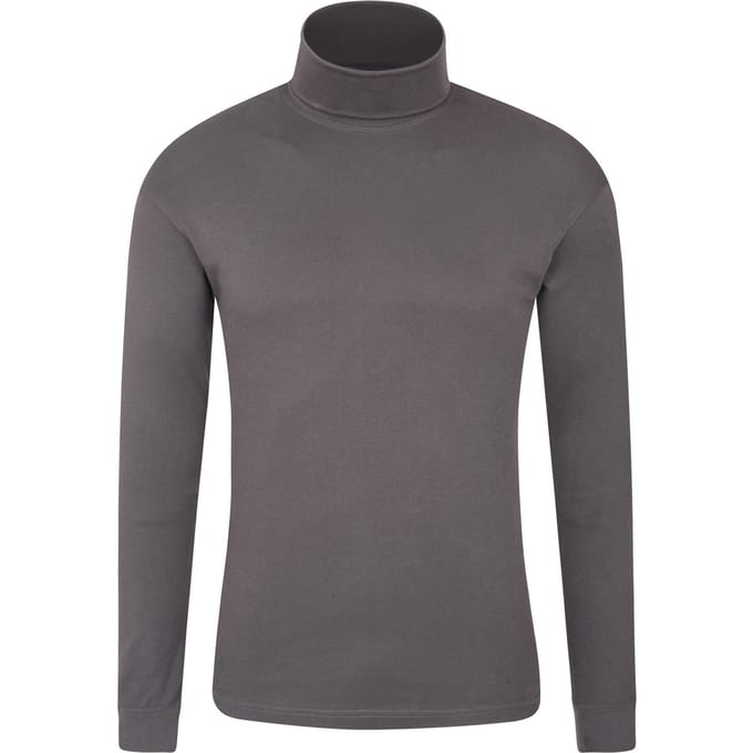 Mountain Warehouse Heren Meribel Katoenen Thermo Top (Donkergrijs)