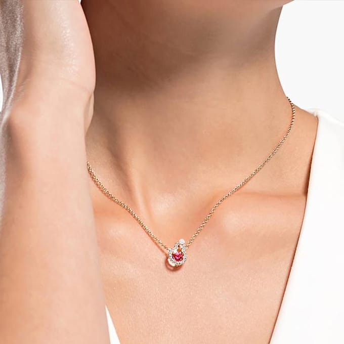 Collier Swarovski Full Blessing Hulu Collier unisexe Rouge 5539897 Box (Random Color) beige