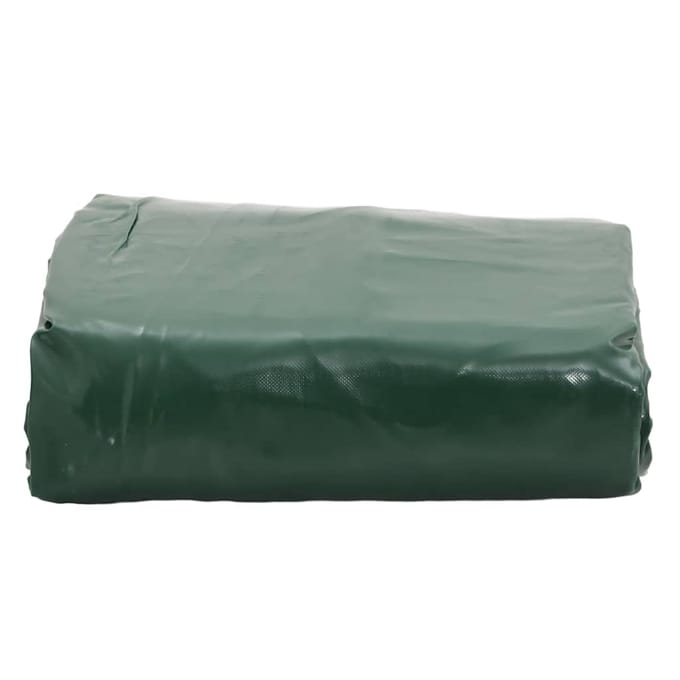 vidaXL - Zeil - 650g - / - m² - Groen - 3 - x - 6 - m - Canvas - met - PVC-coating