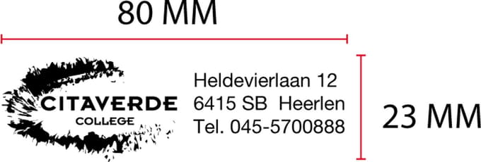 Tekstplaatje Posta P45