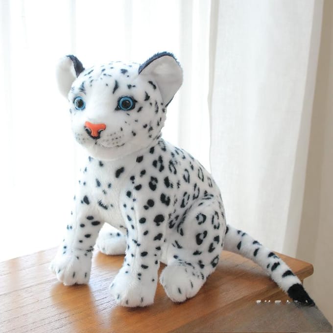 Simulatie Leeuw Pop Tijger Pluche Speelgoed Luipaard Pop Pluche Speelgoed Kussen Kindercadeau Pop 33cm