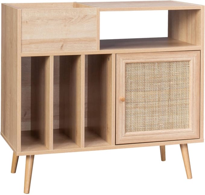 sweeek - Dressoir voor vinylplaten, bohème, b 83 x d 39 x h 77cm