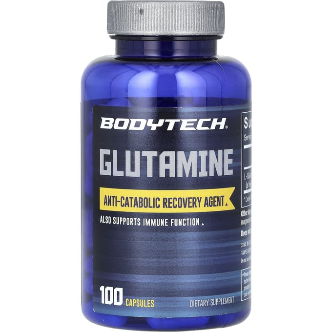 BodyTech, Glutamine, 500 mg, 100 Capsules