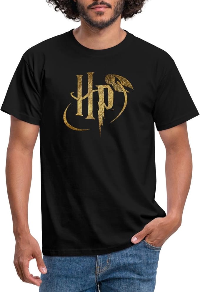 Harry Potter Logo HP T-Shirt Heren