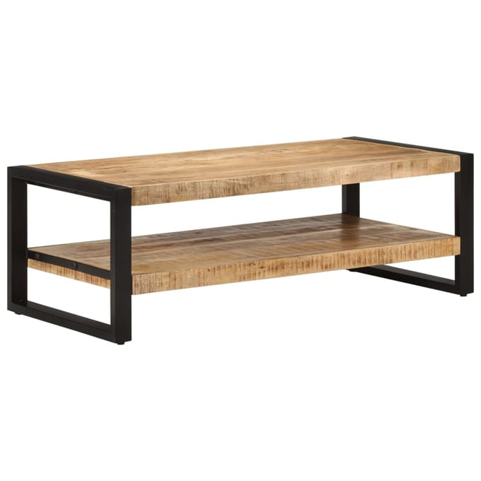 vidaXL - Salontafel - 120x55x40 - cm - massief - mangohout