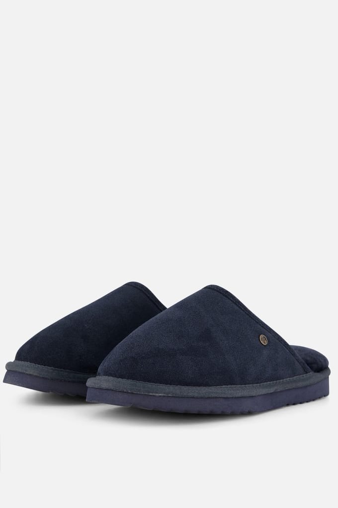 Warmbat Classic Suede Unisex Sloffen - Blauw - Maat 48