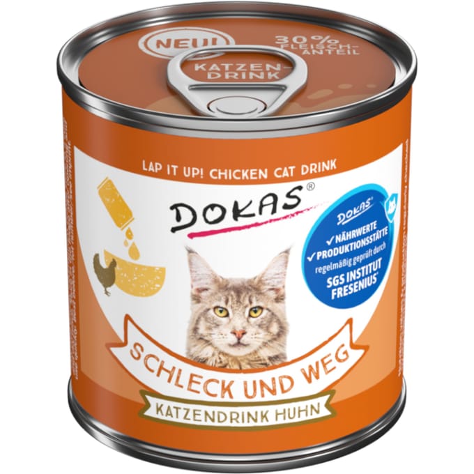Dokas Schleck und weg Katzendrink Huhn | 18x100g