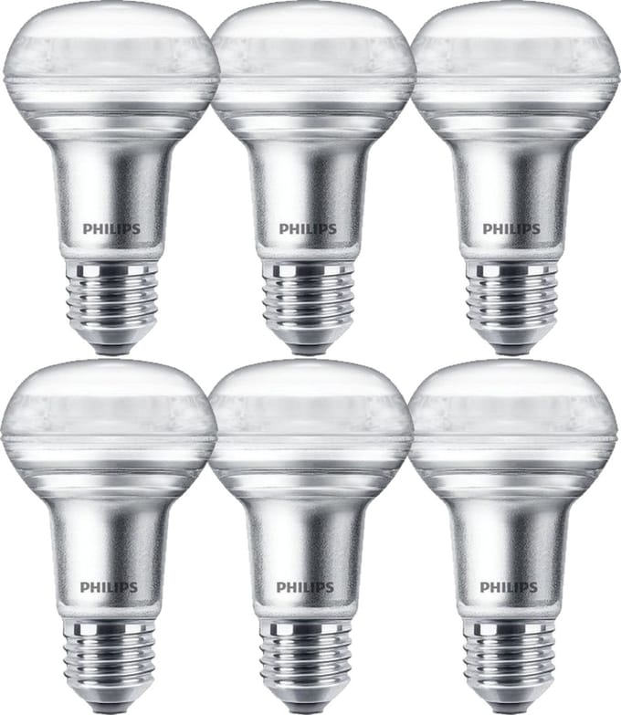 Philips CorePro LEDspot R63 E27 4.5W 2700K 230V - Dimbaar - Warm Wit - Per doos á 6 stuks