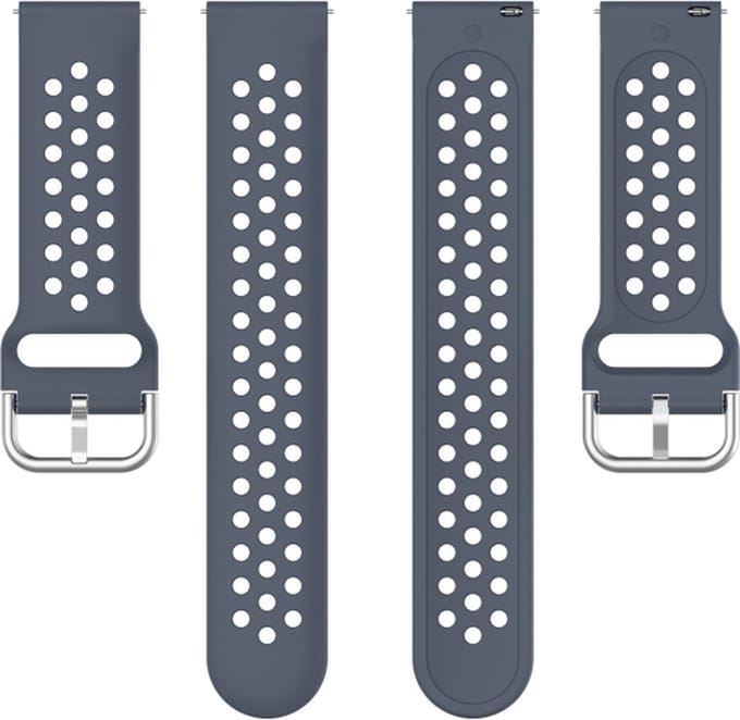 Siliconen bandje - geschikt voor Fitbit Versa / Versa 2 - donkergrijs